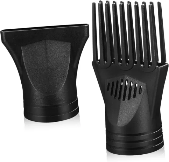 2 pièces Set de Embouts Universels pour Sèche Cheveux Diffuseur et Peigne Démêlant pour Concentration et Style Compatible Plupart des Sèche Cheveux Accessoires pour Bouclés et