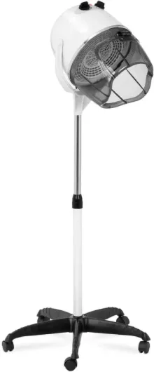 Physa Casque Sèche-Cheveux Seche Professionnel Coiffure Sur Pied Séchoir À Cheveux De Salon Séchage PHY-1100HD-1 WHITE (1 100 W, Max - 75 °C, Minuterie 0-60 min, 5 Roulettes, Classe De Protection I)