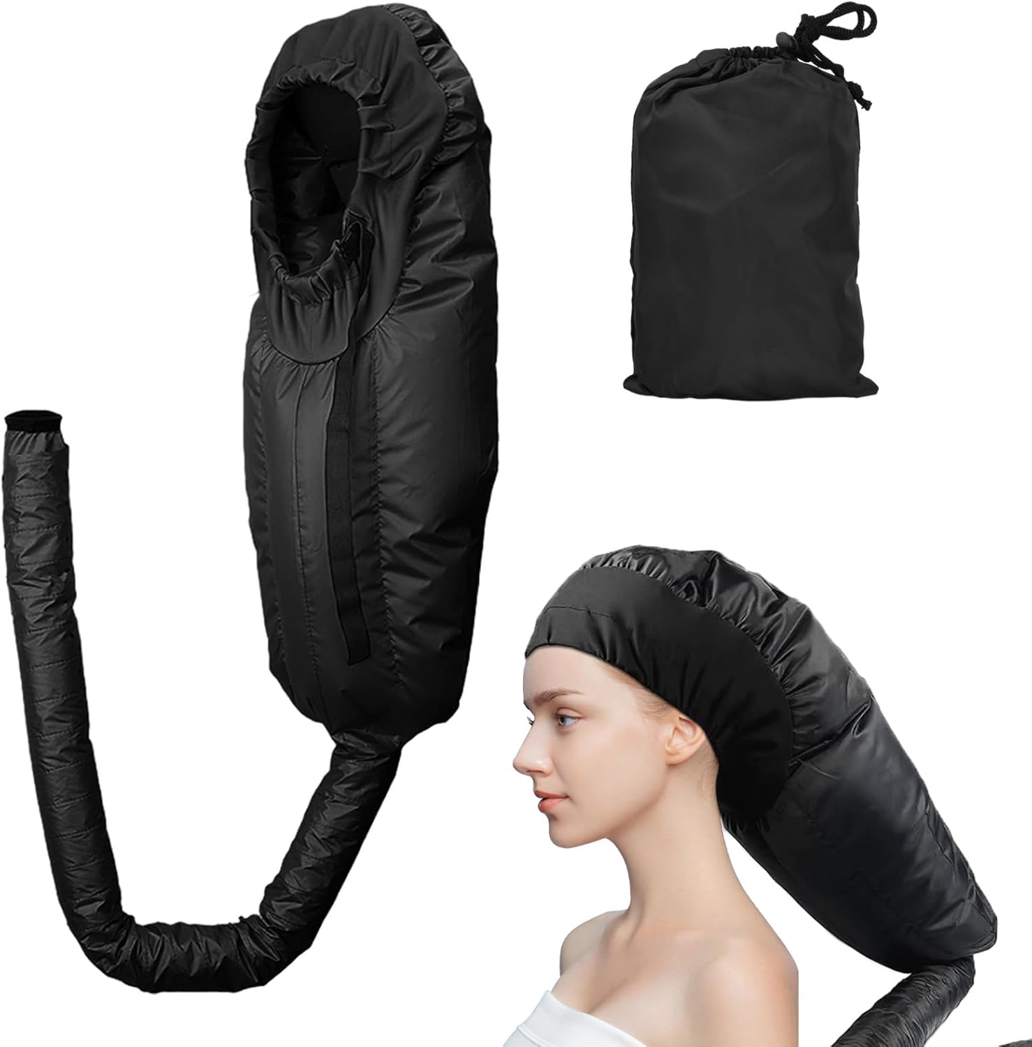 Casque de Séchage pour Sèche-Cheveux Bonnet de Sèche Cheveux Style Casque Sèche de Capot Capot de Séchage Réglable Portable pour Séchage Cheveux e Conditionnant en Profondeur