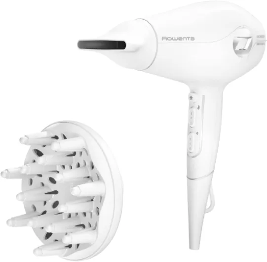 Sèche-cheveux, Moteur hybride haute performance de 2400 Effiwatts, Booste le volume naturel des cheveux, Concentrateur fin de 8 mm, Diffuseur, Volumizer CV6130F0 Volume + Sèche Cheveux