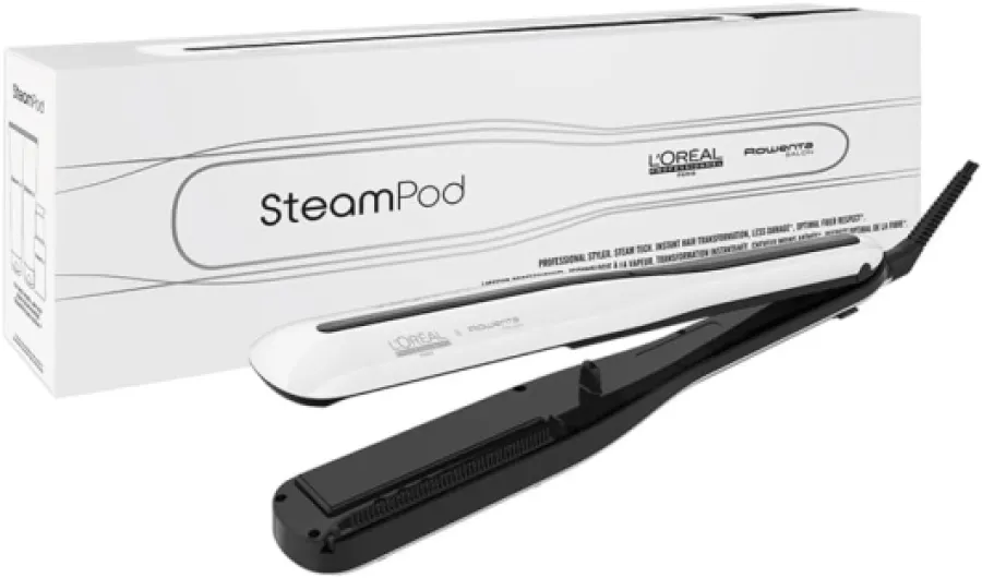 Steampod 3 - Lisseur Vapeur Professionnel 2-en-1 : Lissage & Wavy - Céramique Fer à lisser à la technologie vapeur - Adapté à tous types de cheveux - L'Oréal Professionnel