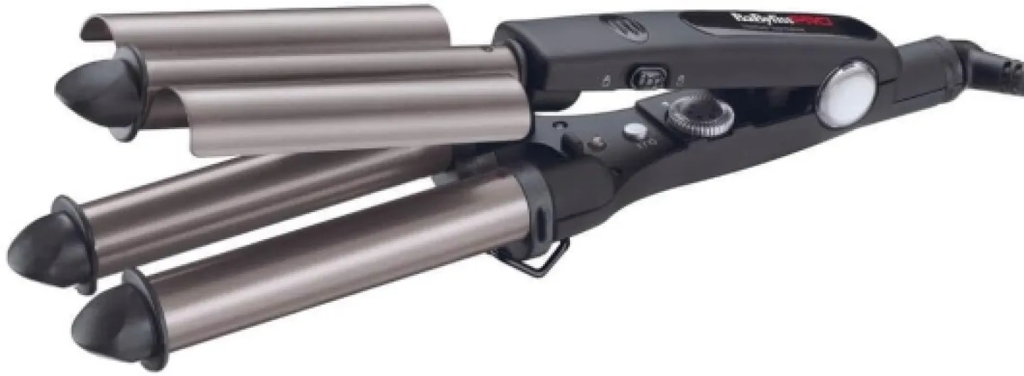 BaByliss PRO BAB2269TTE - Tourmaline Fer à Onduler Triple Professionnel - Waver - Ondulations de Sirène - Beach Waves