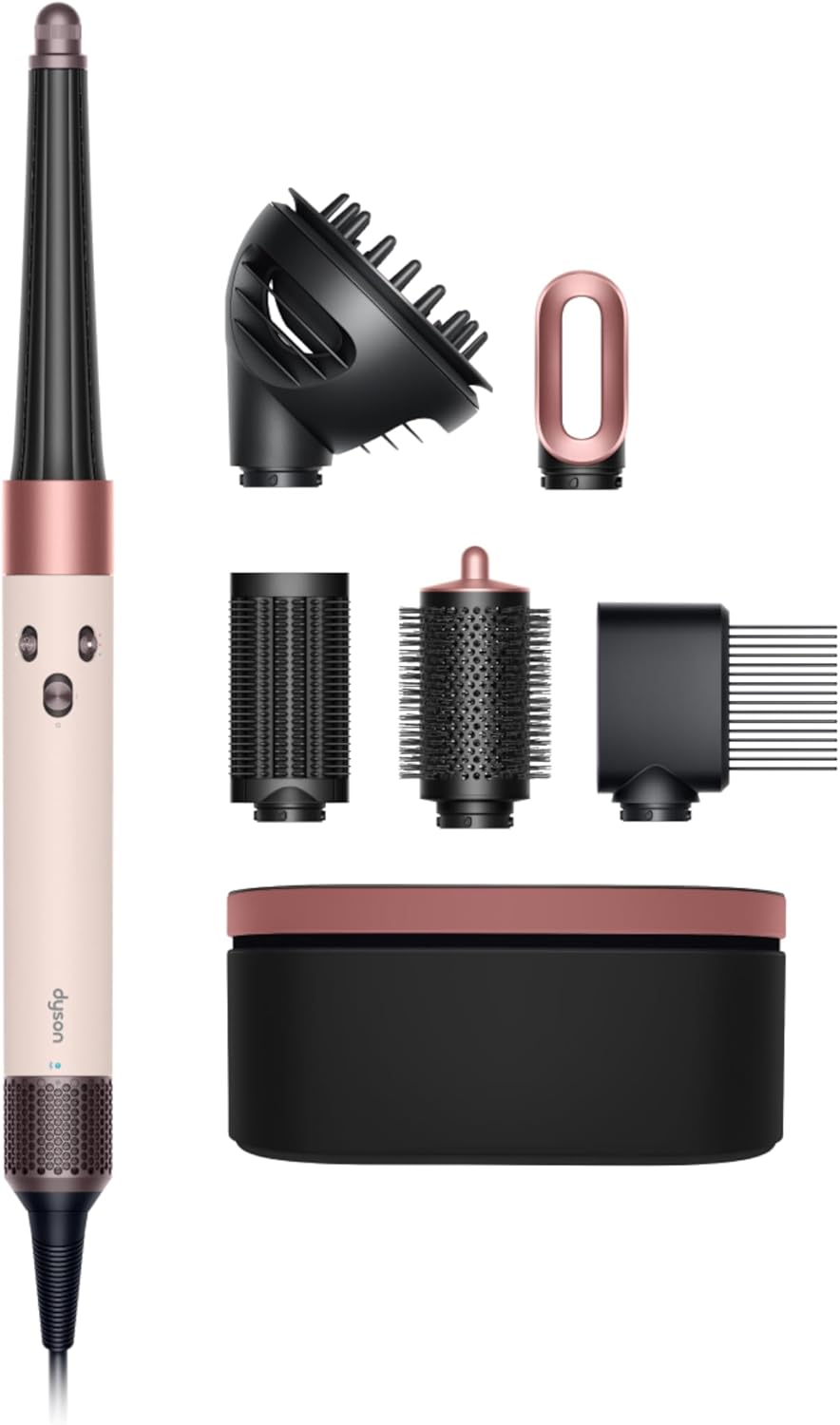 Dyson Airwrap i.d.™ : outil de séchage séchant Cheveux bouclés à frisés (Céramique rose/Or rose)