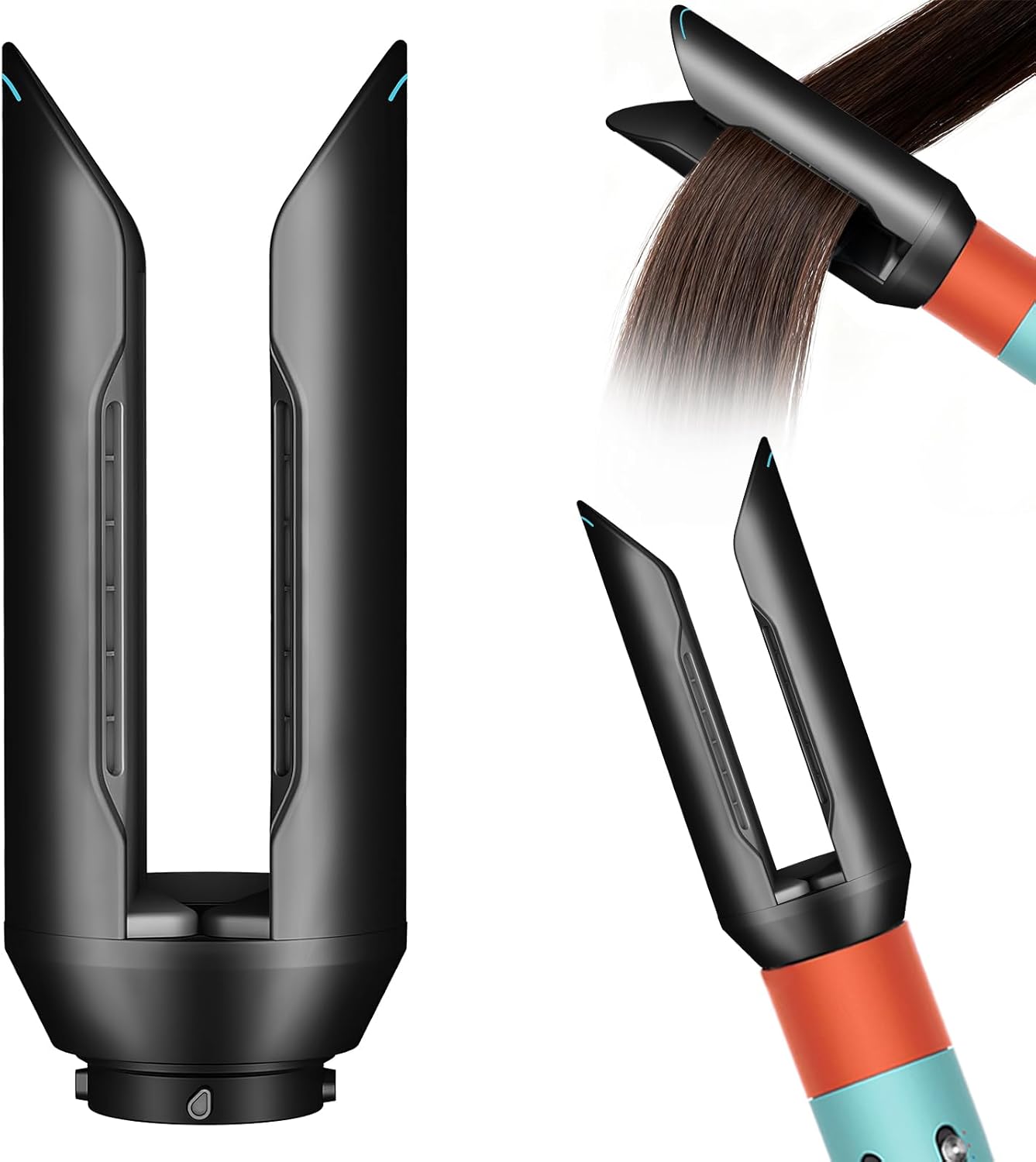 Accessoire lisseur pour Dy-son Airwrap HS01 HS05 HS08, brosse sèche-cheveux pré-coiffage pour cheveux bouclés, accessoires professionnels pour cheveux Salo (noir)