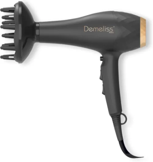 Sèche-Cheveux Professionnel Salon Series 2200 - Tourmaline Ionique - Anti-Frisottis - 2 Vitesses, 3 Températures - Moteur AC Puissant - Diffuseur + Concentrateur - Saint Algue