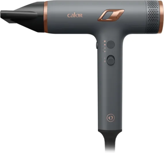 Nano Sèche-cheveux, Moteur digital haute vitesse, Flux d'air 266km/h max, Design ultra-compact, HY8120C0 Sèche-cheveux Gris