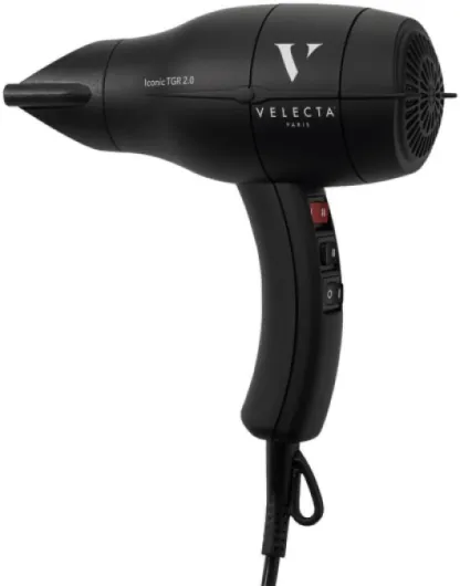 Velecta Paris - Sèche-cheveux professionnel - ICONIC TGR 2.0 Noir intense