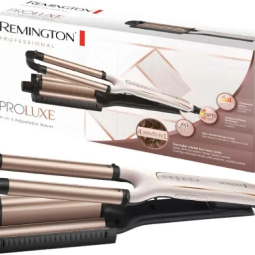 Test Remington PROluxe : le boucleur 4-en-1 qui promet des ondulations diverses.
