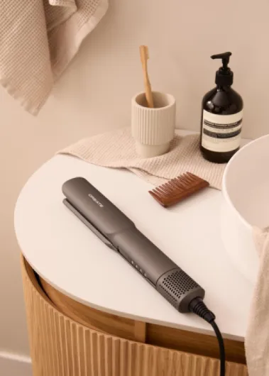 /CERAMIC AIR STYLER DUAL/Lisseur sèche-cheveux ionique graphite pour cheveux mouillés ou secs/Écran LCD, revêtement céramique, séchage rapide, 1300W CERAMIC AIR STYLER DUAL Graphite