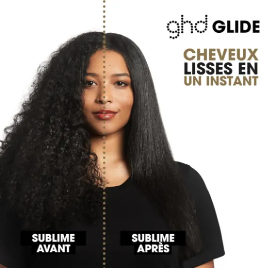 Ghd - Brosse chauffante ghd Glide - Brosse Lissante - Lissage rapide, facile - Résultats sans frisottis - Utilisation sur cheveux secs - Sans chaleur extrême - Idéal pour tous types de cheveux Rose