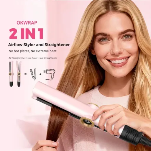 Test OKWRAP Air Straightener 2 en 1 : le lisseur-séchant qui fait (presque) tout en une seule passe