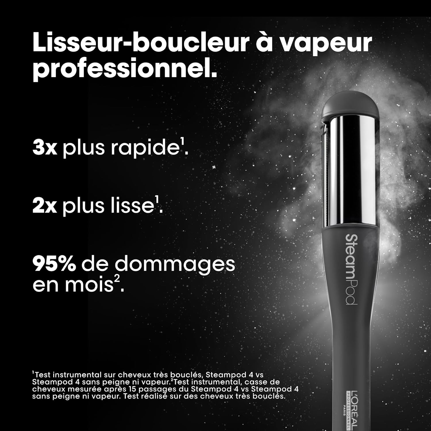 L'OREAL PROFESSIONNEL - SteamPod 4 - Coiffage Rapide - Technologie Vapeur Brevetée - Tous Types De Cheveux Steampod 4 - Meteora