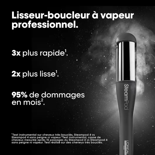 L'OREAL PROFESSIONNEL - SteamPod 4 - Coiffage Rapide - Technologie Vapeur Brevetée - Tous Types De Cheveux Steampod 4 - Meteora