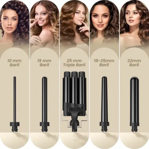 Test ELEHOT-Store Fer à Boucler 5 en 1 : un kit pas cher pour varier les boucles sans se prendre la tête