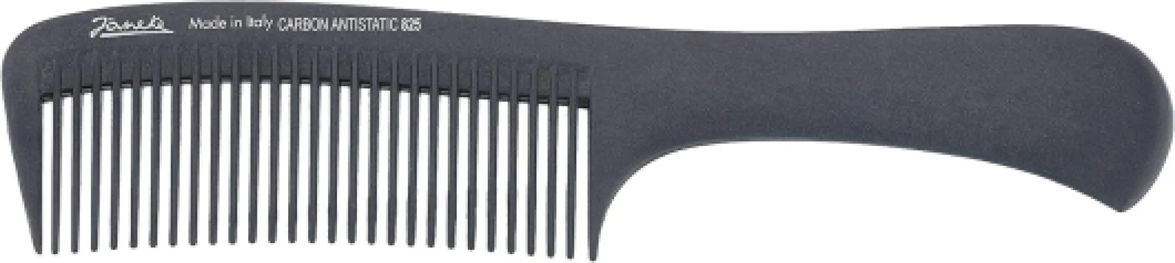 Jäneke Peigne à cheveux professionnel en fibre de carbone 55825, 22,5 cm, antistatique, résistant à la chaleur, dents larges, idéal coiffure, coloriage, coiffage (825)
