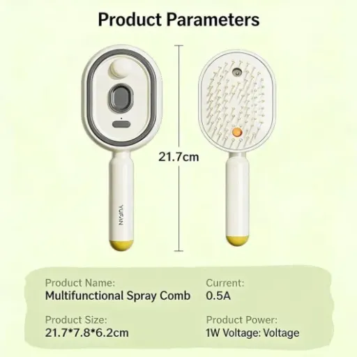 Test Electric Spray Air Cushion Massage Comb : la brosse gadget qui lisse, vaporise et masse… mais pas sans défauts