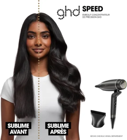 Ghd - Embout de Précision pour Seche cheveux - Embout concentrateur 68 mm pour sèche-cheveux ghd Speed - Idéal pour des brushings précis et travaillés sur tous types et toutes longueurs de cheveux