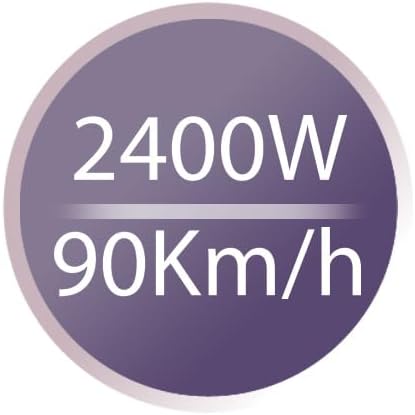 Sèche-cheveux Ionique [Léger & Puissant] Pro-Air Turbo (2400W, Tourmaline Céramique,Séchage rapide, répartition uniforme de chaleur, 3 températures/2 vitesses,concentrateur+ diffuseur) D5220 Noir Noir