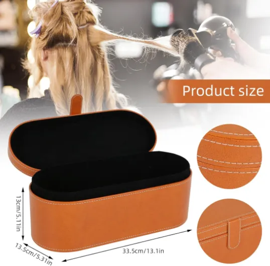 Boîte de rangement pour sèche-cheveux Dy-Son - Organiseur de voyage en polyuréthane - Pour soins capillaires - Sèche-cheveux - Boîte cadeau - Sac de rangement de voyage (1 pièce) 1 Pièce.