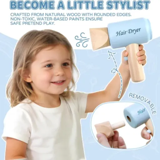 Test Masonbaby Kit de Coiffure pour Enfants : le petit salon en bois qui occupe bien les mômes