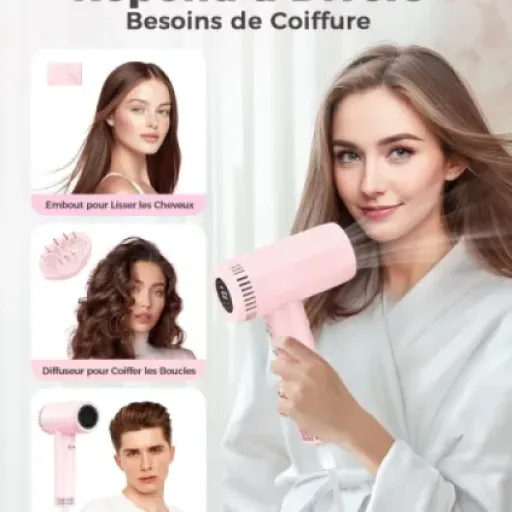 Test Haokoo Sèche Cheveux Ionique 160000 tr/min : le turbo-séchoir compact qui veut jouer dans la cour des Dyson