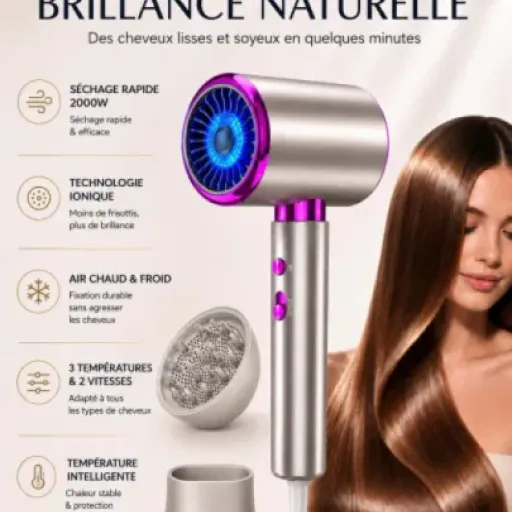 Test Sèche Cheveux Ionique DMTIVMG PT-2000 : un sèche-cheveux simple qui fait le job au quotidien