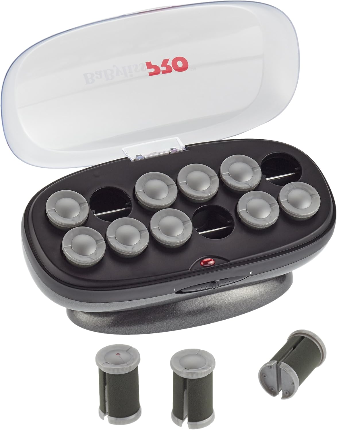 BaByliss PRO BAB3025E Bigoudis 12 Pièces Chauffants en Céramique Jumbo