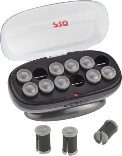 BaByliss PRO BAB3025E Bigoudis 12 Pièces Chauffants en Céramique Jumbo