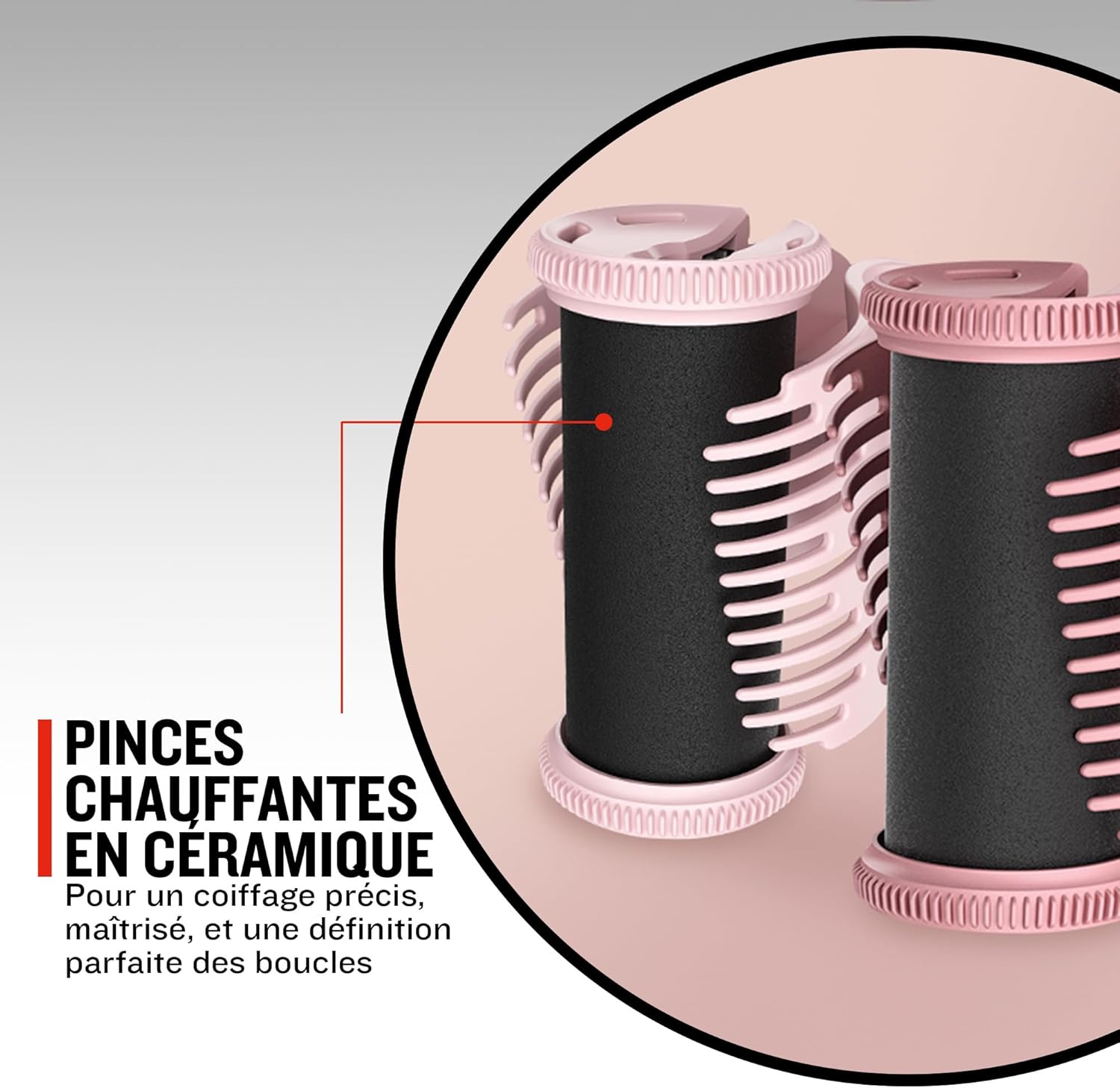 Bigoudis Cheveux [Boucles Sérées et Larges] PROluxe (Coffret 20 rouleaux antidérapants 25+32mm,Céamique,Technologie Intelligente OPTIHeat,chaleur constante ciblée) Bigoudis chauffants H9100