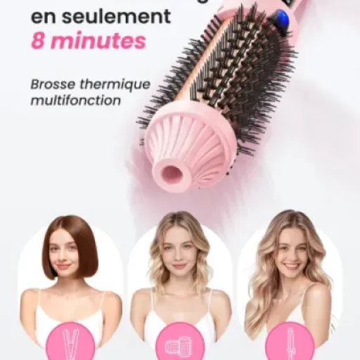 Test Haokoo Brosse Chauffante 38mm : pratique pour un brushing rapide, mais pas sans défauts
