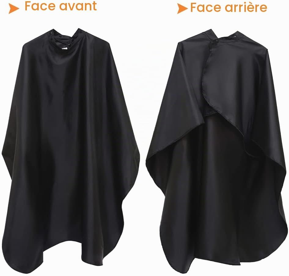 Aashta® Cape de Coiffure pour Coupe de Cheveux, Cape de Barbier légère, Cape de Coupe de Coiffure Professionnelle et Fermeture à Bouton à Usage Domestique 143 * 126