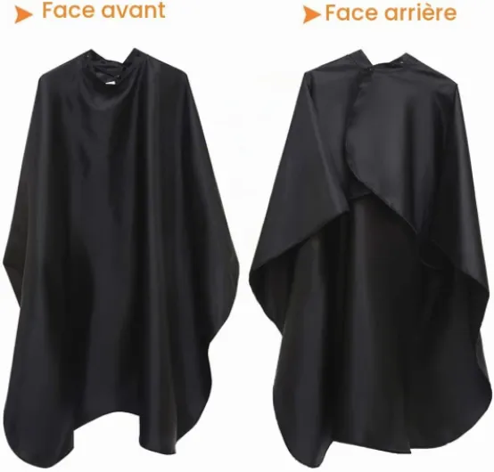 Aashta® Cape de Coiffure pour Coupe de Cheveux, Cape de Barbier légère, Cape de Coupe de Coiffure Professionnelle et Fermeture à Bouton à Usage Domestique 143 * 126