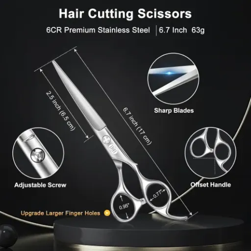 Test CIICII Ciseaux Coiffure Professionnel : le kit pas cher qui fait le job pour la coupe à la maison