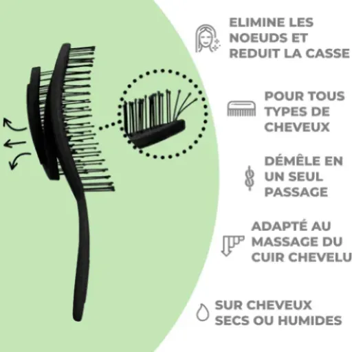 Test Ninabella Brosse Démêlante : la brosse anti-nœuds simple et efficace pour toute la famille