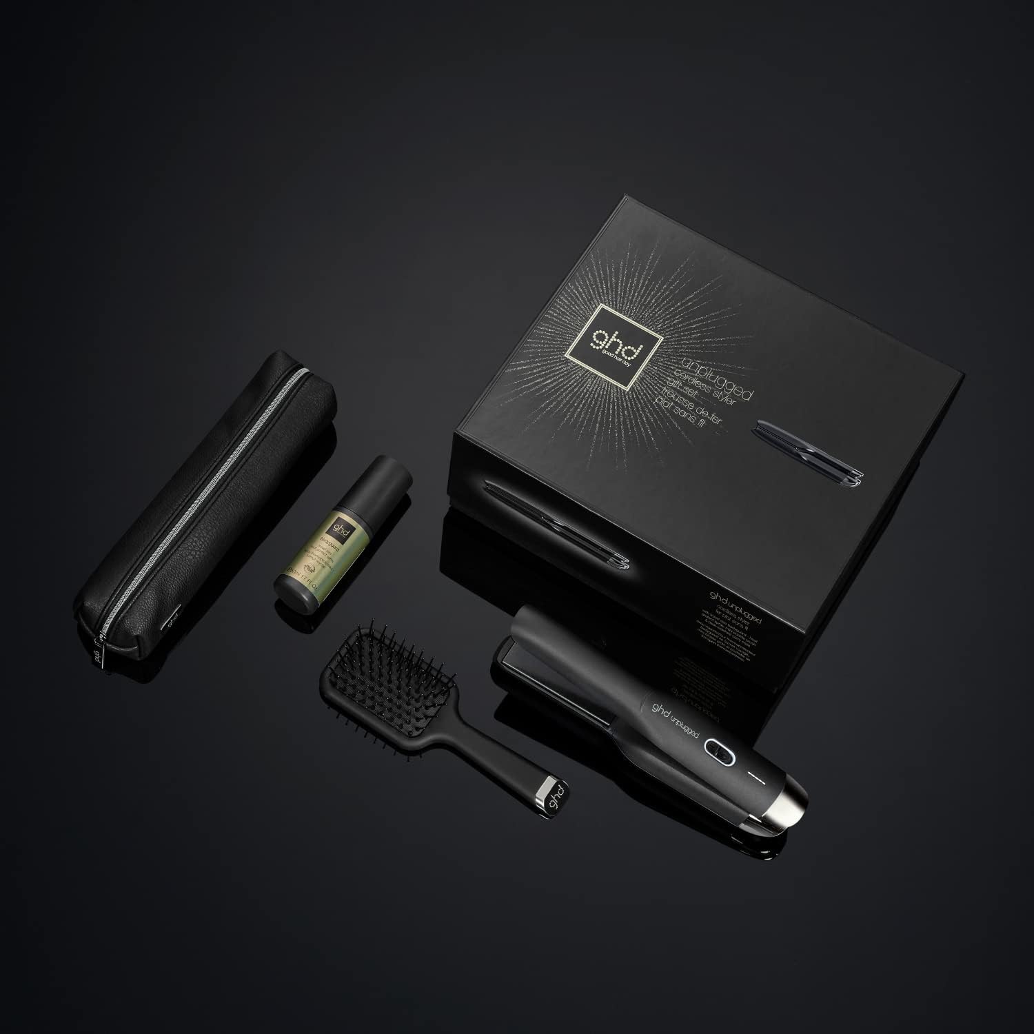 GHD - Coffret Styler Unplugged - Lisseur sans fil (Noir) + Accessoires