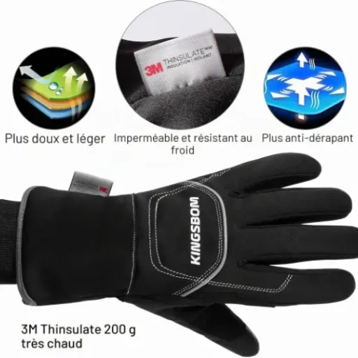 Test Gants Thermiques Imperméables KINGSBOM : des gants d’hiver qui font le job sans chichi