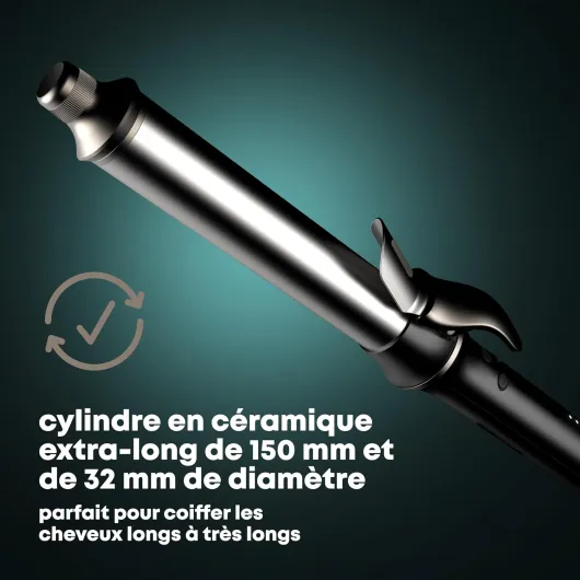 Auto Revolve Boucleur Automatique Fer à Boucler – Boucleur à Cheveux Rotatif, Cylindre Céramique, Pour Boucles Souples et Ondulations Wavy – Fer à Boucler Automatique Professionnel
