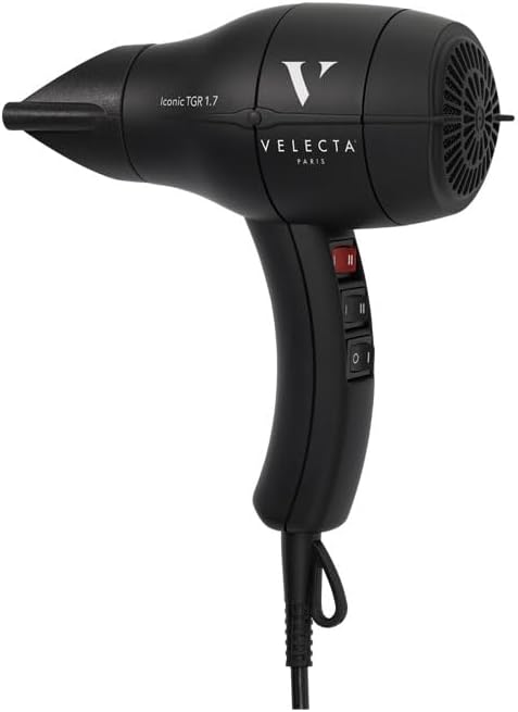 Velecta Paris - Sèche-cheveux professionnel - ICONIC TGR 1.7 Noir intense